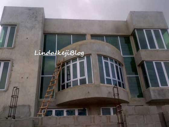 Photos: AY Comedian's massive Lekki home nearing completion